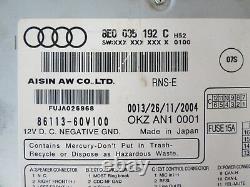 04 05 06-08 Audi A4 S4 RS4 RNS-E GPS NAVI Plus CD DVD Radio Stereo Screen OEM