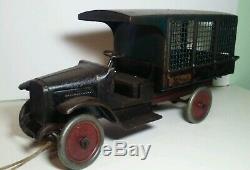 1920s Buddy L Screen Side Pressed Steel Toy Truck Original