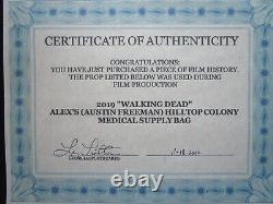 2019 The Walking Dead Alex's Hilltop Colony Medical Bag Screen Used Prop