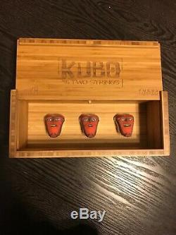 3 Kubo And The Two Strings Screen Used Stop Motion Face Set With Collectors Box
