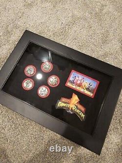 All 5 Screen Used Power Coin Set from Mighty Morphin Power Rangers TV Show MMPR