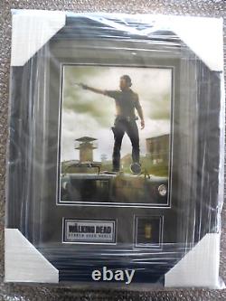 Andrew Lincoln/the Walking Dead 8x10 Framed Photo And Screen Used Bullet Ca Coa
