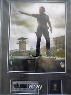 Andrew Lincoln/the Walking Dead 8x10 Framed Photo And Screen Used Bullet Ca Coa