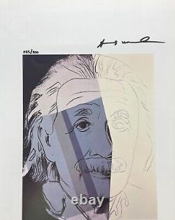 Andy Warhol Print Albert Einstein, 1980 Original Hand Signed & COA