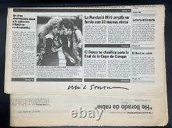 BARCELONA Original Screen Used Newspaper SIGNED by Whit Stillman