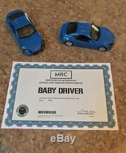 Baby Driver(2017) Babys(Ansel Elgort)Screen Used Hero Toy Cars MRC COA