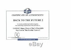 Back To The Future II Original Prop Money Screen Used Coa No Signed Flyer Photo