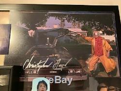 Back to the Future Screen Used Prop and Authentic Autographs- Framed BTTF auto