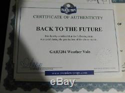 Back to the Future Weather Vain Authentic Movie Prop CoA Production Used Screen