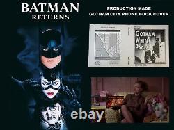 Batman Returns Screen Used Prop Gotham Phone Book Cover Earls Hays Press