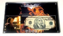 Batman The Dark Knight Heath Ledger Screen Used Prop Encased Bank Note C. O. A