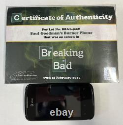Breaking Bad Screen-Used Prop Saul Goodman's Burner Phone AUTHENTIC Sony COA