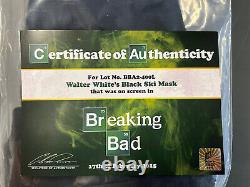Breaking Bad Screen-Used Prop Walter White's Black Ski Mask AUTHENTIC Sony COA