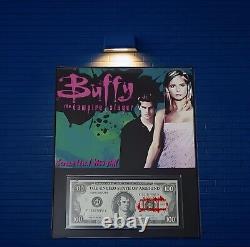 Buffy The Vampire Slayer Screen Used Prop Framed Prop $100 Bill Angel
