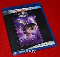 CARRIE FISHER Signed Rare STAR WARS IV Screen-Used Prop DEATH STAR COA Frame DVD