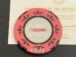 CASINO ROYALE Prop Chip SCREEN USED, CERTIFIED BY EON ARCHIVE COA. JAMES BOND