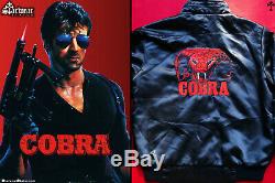 COBRA (1986) Sylvester Stallone Screen Worn Movie Crew Used Bomber Jacket M/L