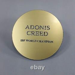 CREED III 3 Adonis Creed IBF World Champion Belt Nameplate Screen Used