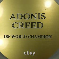 CREED III 3 Adonis Creed IBF World Champion Belt Nameplate Screen Used