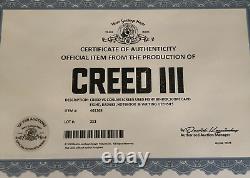 Creed 3 Creed vs. Conlan Screen Used Prop Set Lot MGM COA