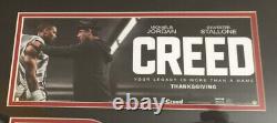 Creed Movie Prop Sly Stallone, Michael Jordan, original screen used With COA