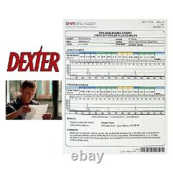 Dexter Screen Used TV Prop Oliver Saxon DNA Report File Original Showtime COA