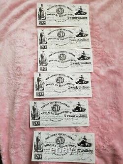 Djano Unchained Screen Used Texas Stack of (6) 20 Dollar Bills Prop