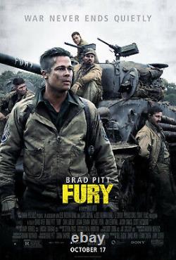 Extremely Rare! Brad Pitt Fury 2014 Original Screen Used Newspaper Movie Prop