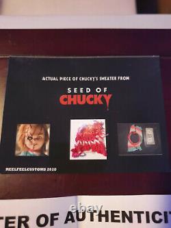 Extremely Rare! Child's Play Seed of Chucky Small Piece Sweater Screen Used Prop
