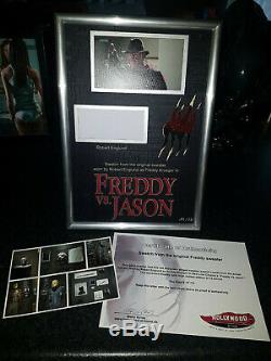 Extremely Rare! Freddy vs Jason Piece of Freddy's Sweater Screen Used LE 75 Prop
