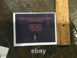 Extremely Rare! Freddy vs Jason Piece of Freddy's Sweater Screen Used Movie Prop