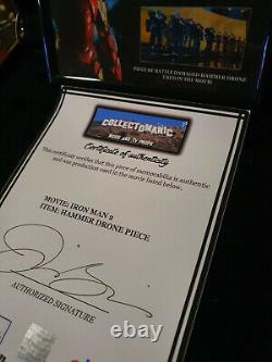 Extremely Rare! Marvel Iron Man 2 Original Screen Used Piece Hammer Drone Prop