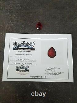 Extremely Rare! Michael Douglas Don't Say A Word Original Screen Used Ruby Prop