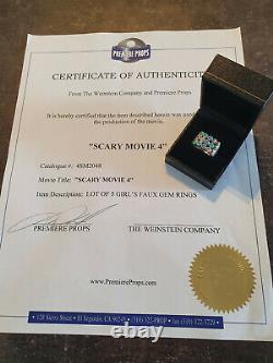 Extremely Rare! Scary Movie 4 Original Screen Used Faux Gem Lady Ring Movie Prop