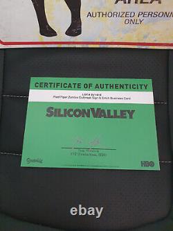 Extremely Rare! Silicon Valley Original Screen Used Zombie Outbreak Sign Prop
