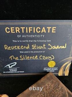 Extremely Rare The Silence 2019 Original Screen Used Reverend Stunt Journal Prop