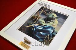 FRANK OZ Yoda Signed Rare STAR WARS IV Screen-Used Prop DEATH STAR COA Frame DVD