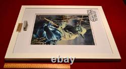 FRANK OZ Yoda Signed Rare STAR WARS IV Screen-Used Prop DEATH STAR COA Frame DVD