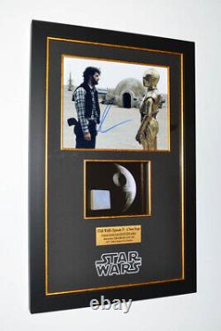 GEORGE LUCAS Signed Rare STAR WARS IV Screen-Used Prop DEATH STAR, COA Frame DVD