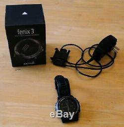 Garmin Fenix 3 GPS Watch / fenix3 Includes Charger Screen Protector Original Box