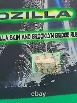 Godzilla original screen used prop (skin and Brooklyn bridge rubble)