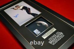 HARRISON FORD Signed Rare STAR WARS IV Screen-Used Prop DEATH STAR COA Frame DVD