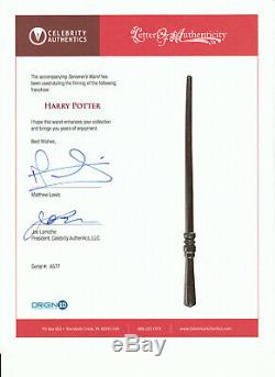 Harry Potter Screen Used Sorcerer Prop Wand Matthew Lewis Letter Of Authenticity