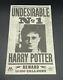 Harry Potter Undesirable No. 1 Flyer Screen Used Prop With Coa