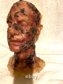 Horror/Halloween prop. Possible screen used CHARRED or BURIED ALIVE HEAD PROP