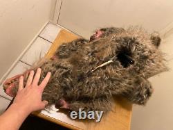 Horror prop Screen used GIANT MONSTER RAT PUPPET with LIGHT UP EYES. OMG