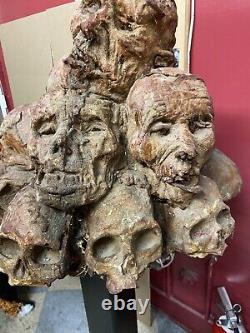 Horror prop The Mummy With Brendan Fraser Screen Used Skull Stack. Hard Foam