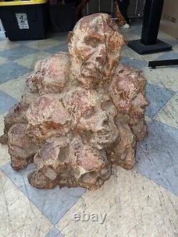 Horror prop The Mummy With Brendan Fraser Screen Used Skull Stack. Hard Foam