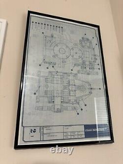 IRON MAN SCREEN USED Marvel Blueprint From Pepper Potts Desk 100% Authentic