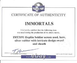 Immortals Screen Used Hero Hoplite Sword & Sheath (starringhenry Cavill) Coa